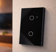 EvokLiving Tuya Smart Life WiFi light switch with touch panel, 1-4 way remote control, white durable PC design.