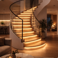EvokLiving LED strip light shown in a close-up, flexible design with multiple LED bulbs for customizable ambient lighting.